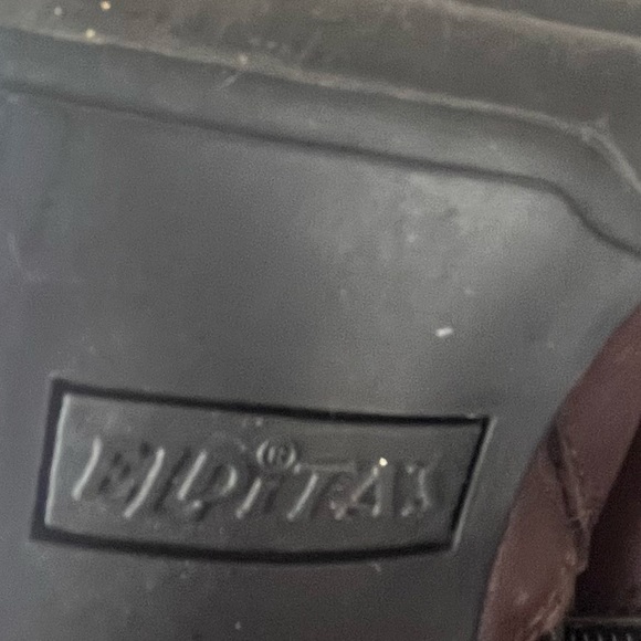 Elditas brown leather ankle boots with square toe/side buckle-Woman’s 7.5 - Picture 14 of 14